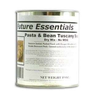 Can of Future Essentials Canned Pasta and Bean Tuscany Soup Mix 