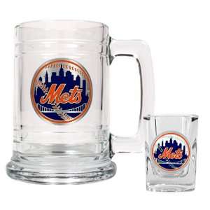  New York Mets MLB Boilermaker Set   Primary Logo Sports 