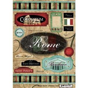     Italy   Cardstock Stickers   Travel   Rome Arts, Crafts & Sewing