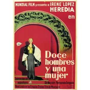 Doce Hombres y Una Mujer Movie Poster (27 x 40 Inches   69cm x 102cm 