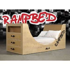  RampBed Skate Series Birch Wood Bed   Twin