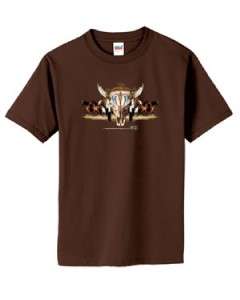 Southwest Native American Skull Horse T Shirt S  6x  