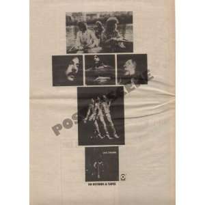  Cream Clapton Live Newspaper LP Promo Ad Poster 1970