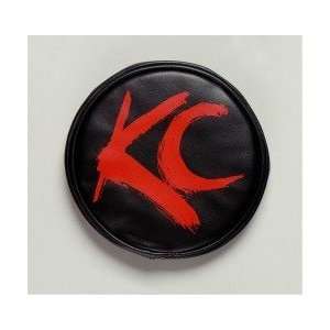  KC HiLiTES Light Cover, 6 Round Black Red Letters Soft 