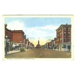   Broadway Looking South Postcard Rochester MN 1900s 
