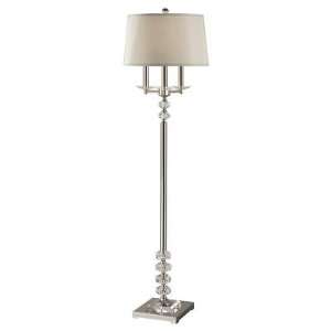   , Sylus Tall Candelabra Floor Lamp, 4 Light, 280 Total Watts, Nickel