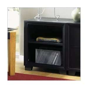   Furniture Stackable Open Solid Wood Unit in Black