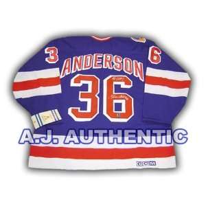  Glenn Anderson Ny Rangers Autographed/Hand Signed 94 