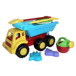   SS 2180 Construction Dump Truck Sand Toy   7 Piece Set: Toys & Games