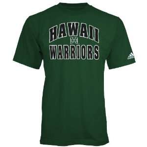  Adidas Hawaii Warriors Green Rally T shirt Sports 