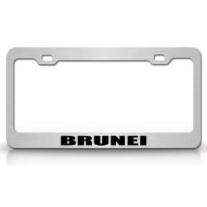  BRUNEI Country Steel Auto License Plate Frame Tag Holder 