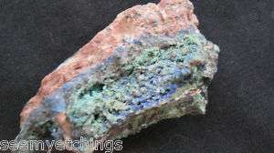 UNUSUAL ROCK GEM FOSSIL GEOGRAPHIC RARE FIND BLUES WOW  