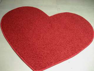   Teppich Herz weich Herzform rot 90x115 Teppichherz Herzteppich Love