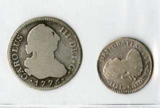 Spain Coins 1775/1800 Silver VF  
