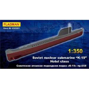   350 K19 Hotel Class Soviet Nuclear Submarine Kit Toys & Games