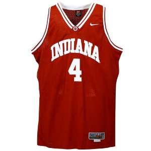  Nike Elite Indiana Hoosiers #4 Crimson Twilled Basketball 