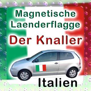 Italien Flagge/ Fahne Auto Magnet Aufkleber NEU+GÜNSTIG  