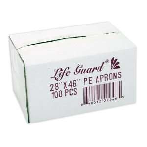  Disposable Aprons   Lifeguard   28x46   White   (10 boxes 