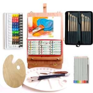   (12), Brush Set(16), Pencil Set, Wood Palette Arts, Crafts & Sewing