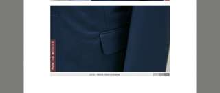 Bros Mens Slim Fit TR Peaked Collar Jacket BLUE SIZE  US EU 34~40R no 