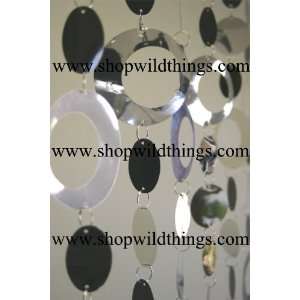  Hoops Silver & Black Beaded Curtain