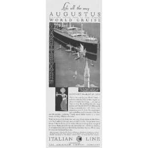  Italian Line Cruises Ad from May 1932