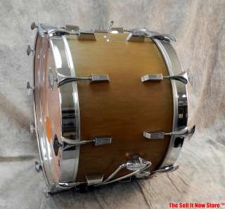   1970S SONOR BASS DRUM PERCUSSION MUSICAL INSTRUMENT OAK WOOD 22 X 14