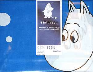 Moomin Pillow Case 55 x 65 cm Bubble Blue Finlayson 6411720354917 