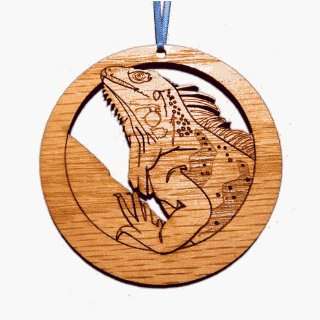   REP001N Laser Etched Iguana Ornaments   Set of 6: Home & Kitchen