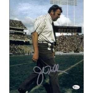  John Madden On the Field Autographed Oakland Raiders 8 