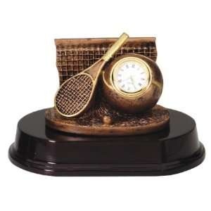  Tennis Clock Award Trophy