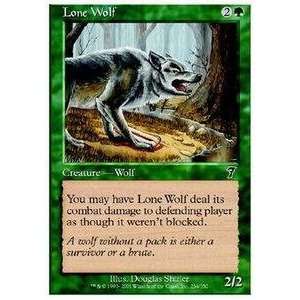  Magic the Gathering   Lone Wolf   Seventh Edition   Foil 