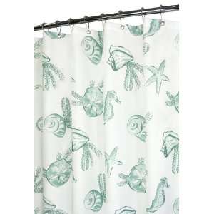  Park B. Smith Sea Life Watershed Shower Curtain, White 
