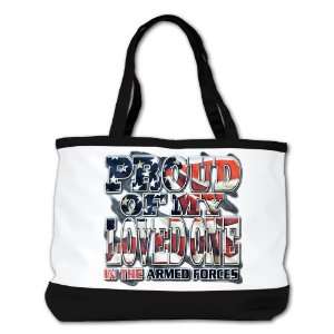  Bag Purse (2 Sided) Black Proud Of My Loved One In The US Military 