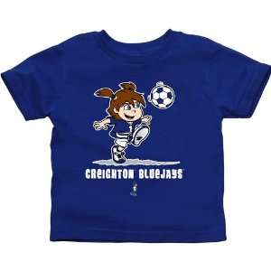  Creighton Bluejays Toddler Girls Soccer T Shirt   Royal 