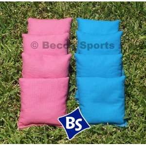    Cornhole Bags Set   4 Pink & 4 Turquoise: Sports & Outdoors