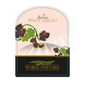  Wine Labels   World Vineyard Italian Pinot Grigio 