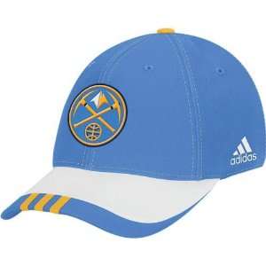 adidas Denver Nuggets Light Blue Youth Draft Day Flex Fit Hat:  