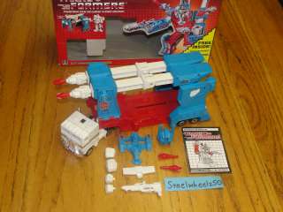   Transformers Ultra Magnus Figure In Box G1 1985 Hasbro NEAR COMPLETE