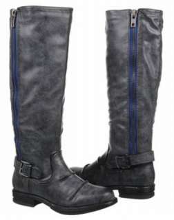 MADDEN GIRL Tall Riding Style Boots in Black and Tan  