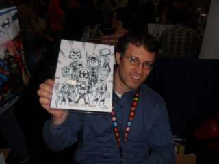 The Avengers CHRIS GIARRUSSO Art Sketch SDCC FIGHTING CYSTIC FIBROSIS 