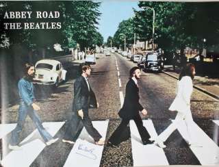 PAUL MCCARTNEY THE BEATLES ABBEY ROAD AUTHENTIC SIGNED 39X53 POSTER 