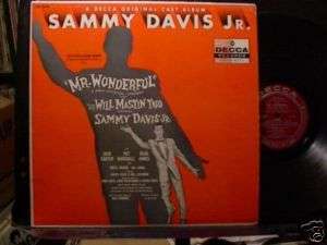 SAMMY DAVIS JR Mr. Wonderful LP Decca musical cast  