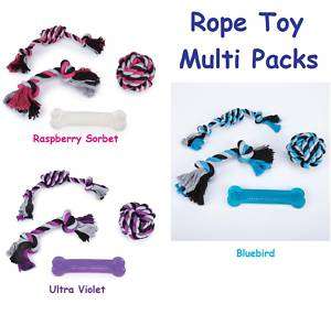 ROPE TOY Multi Packs for Dogs   Great Value 3 Colors  