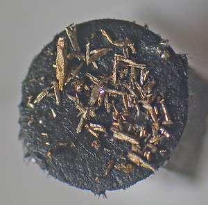 Gold psuedomorph after tellurium (mm3287.002) Cresson Mine, Cripple 