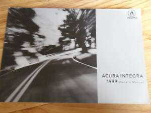 1999 Acura Integra Owners Manual  
