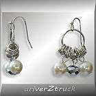 SIMPLY VERA WANG New! Silver Tone Rings Faux PEARLS & Multifaceted 