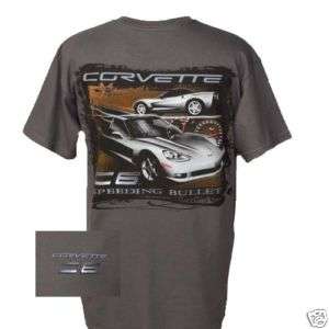 C6 Corvette Speeding Bullet Charcoal T Shirt  