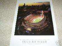 CHICAGO BEARS SOLDIER FIELD OPENING NIGHT POSTER  