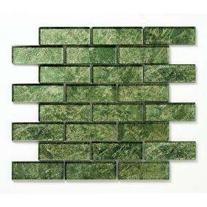   Folia Glass 12 in. x 12 in. Palo Verde Glass Mesh Mounted Mosaic Tile